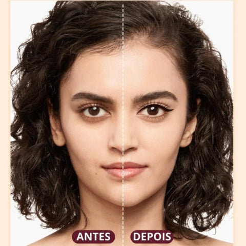 Delineador 2 em 1 a Prova de Água - Beaut Eyes - antes e depois