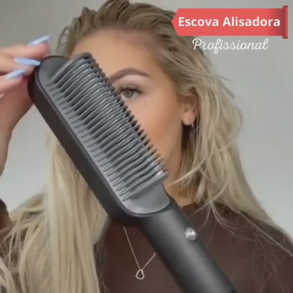 Escova Alisadora e Secadora 4 em 1 - Bivolt